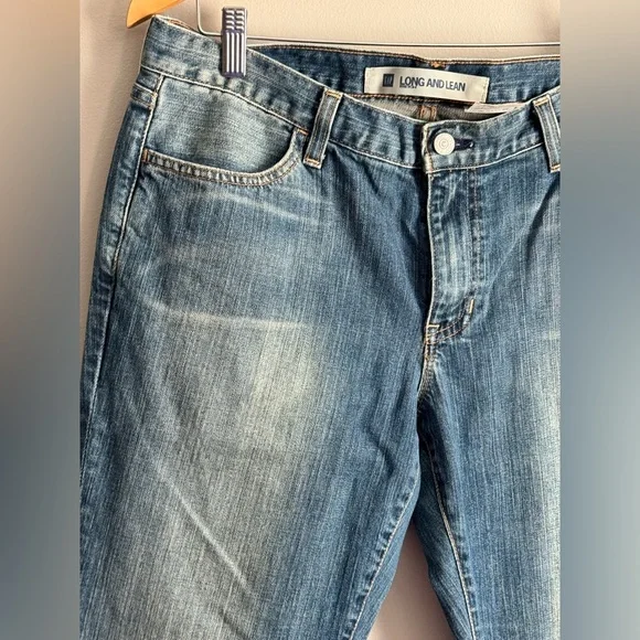 VINTAGE 2004 Gap Long and Lean Jeans Size 12 Ankle Made in USA euc - Picture 4 of 13